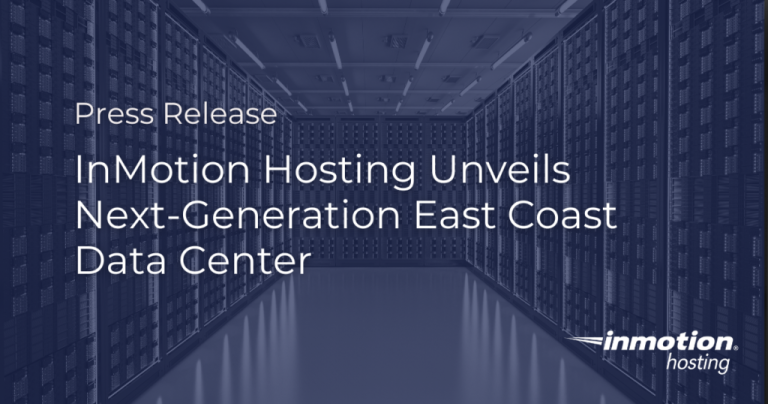 InMotion Hosting Unveils Next-Generation East Coast Data Center hero image